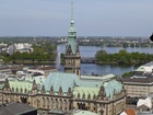 looking at city hall and Al...;  Hamburg, Germany; Profile: Rowald; 
