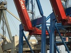 Cranes;  Habor, Hamburg, Germany; Profil: Rowald; 