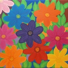 Lavatera; 50 x 50 cm; EUR 90,-; Profile: Gitta;