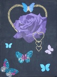 Rosenherz; 30 x 40 cm; EUR 55,-; Profil: Gitta; 