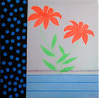 Punktblau; 50 x 50 cm; EUR 90,-; Profil: Gitta; 