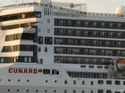 Queen Mary 2;  Another habor trip;  Hamburg Germany; Profile: Rowald; 