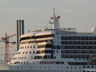 Queen Mary II;  Another habor trip;  Hamburg Germany; Profile: Rowald; 