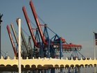 Cranes;  Habor, Hamburg, Germany; Profil: Rowald; 