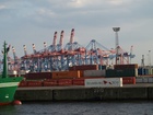 Cranes;  Habor, Hamburg, Germany; Profil: Rowald; 