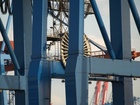 Cranes;  Habor, Hamburg, Germany; Profil: Rowald; 