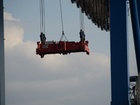 Cranes;  Habor, Hamburg, Germany; Profile: Rowald; 