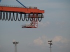 Cranes;  Habor, Hamburg, Germany; Profile: Rowald; 