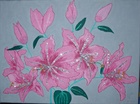 Lilien; 30 x 40 cm; EUR 60,-; Profile: Gitta; 