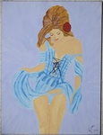 Bluelady; 30 x 40 cm; EUR 55,-; Profile: Gitta; 