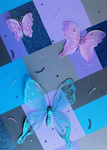 Blue-Fly; 50 x 70 cm; EUR 130,-; Profil: Gitta;